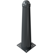 Ornamental bollard | steel tube � 168 / 96 mm | stationary, to be fixed by plugswith base plate 220 x 220 mm | without eyelet
